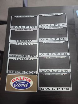 Dealer license plate frames