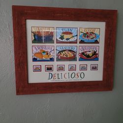 U.S Postal service "DELICIOSO" Postage stamp comemrative artwork