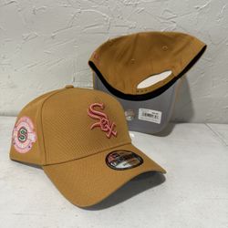 MLB New Era Chicago White Sox Tan 1917 World Series Patch 9forty  A Frame SnapBack Hats 