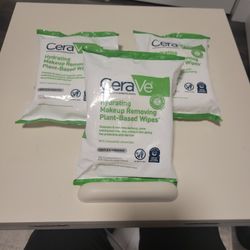 CeraVe Hydrating Makeup Removing Plant-Based Wipes