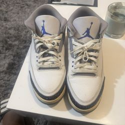 NIKE AIR JORDAN 3 RETRO “RACER BLUE” – USED