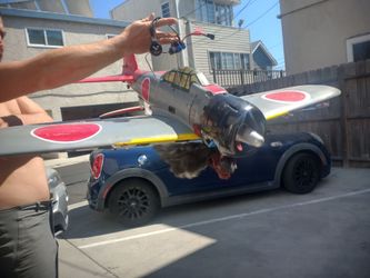 Gass airplane in a middle of electric conversion