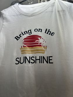 Sunset White T- Shirt