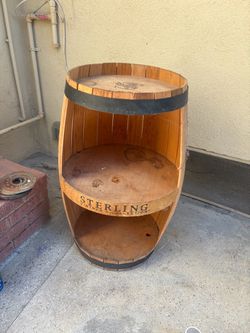 Sterling Vineyards Collection Wine Barrel Shelf