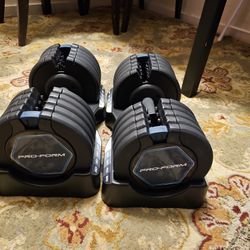 Adjustable Dumbells 50lbs 