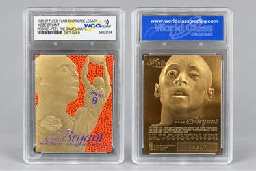 Kobe Bryant Flair Showcase Legacy 23KT Gold Feel the Game Away WCG 10
