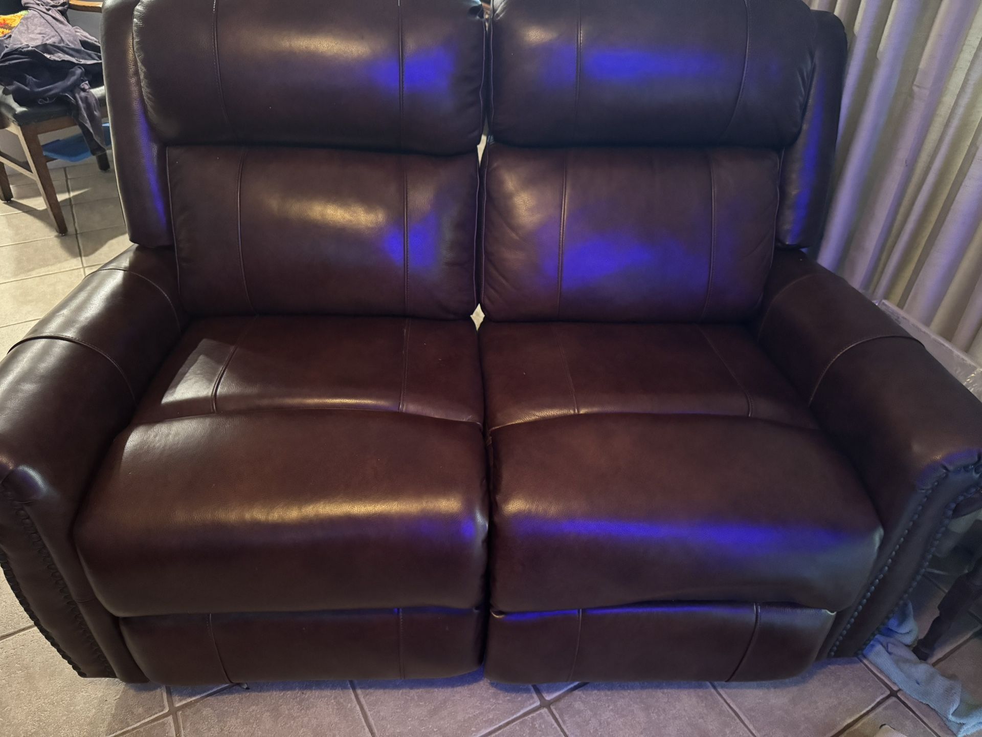 Brown Leather Recliner