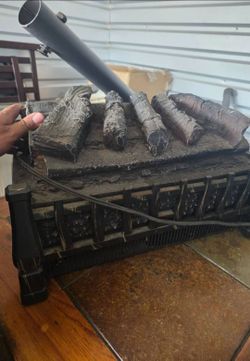 Fireplace log display