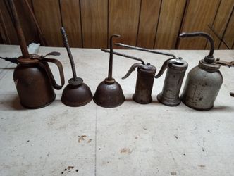Eagle Oil Cans /plastic/metal funnelsVintage