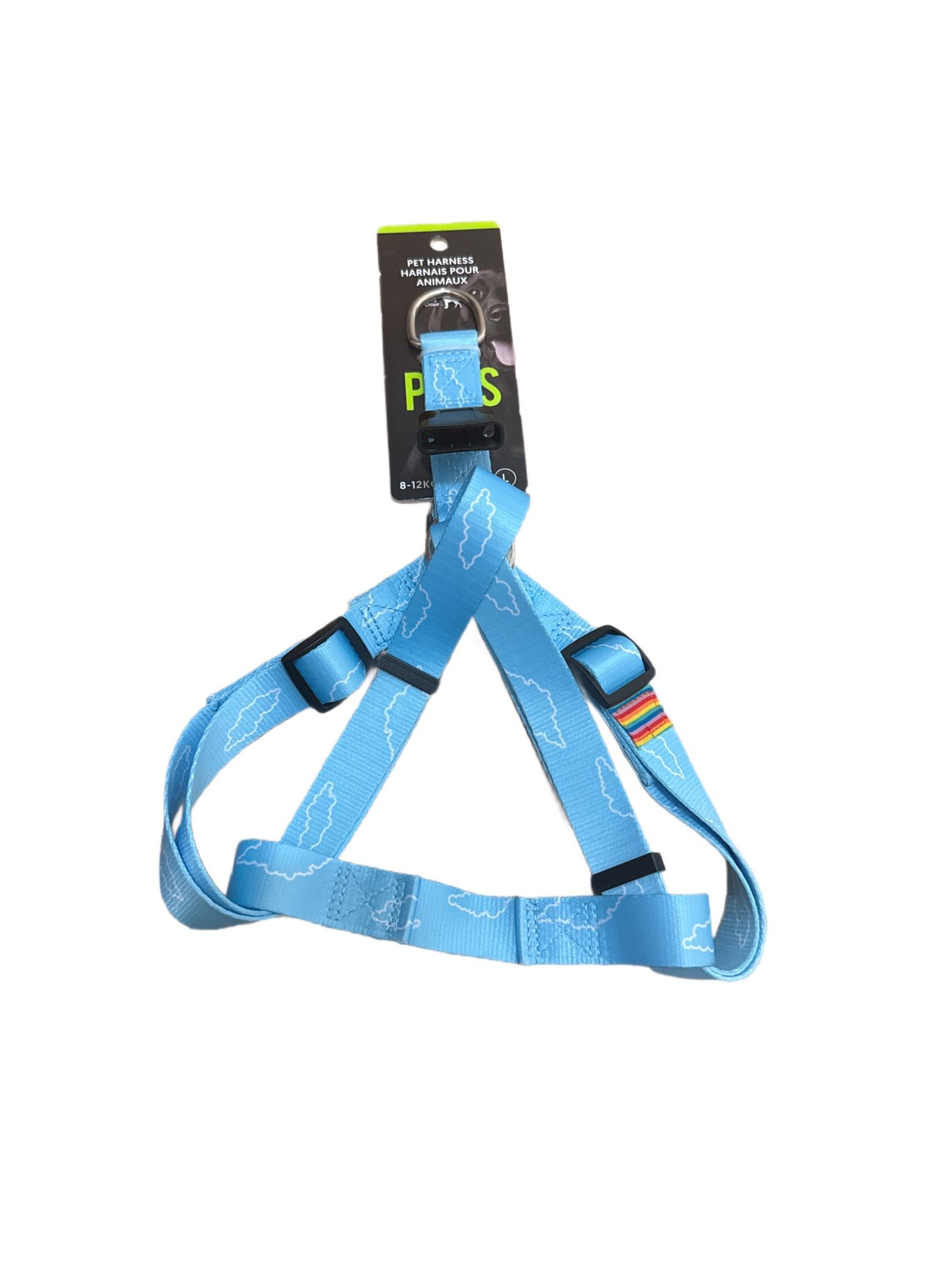 New Large Dog Blue & White Dog Harness 8-12 Kg Pet Gear Pets Accessories