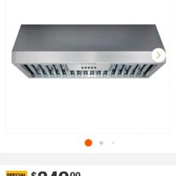 New NXR 30 in. 800 CFM Under Cabinet Stainless Steel Range Hood with Stainless Steel Baffles. Retails $380 with Taxes!