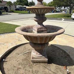Large 2 Tier Outdoor Stone Fountain
