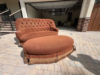 High Back Sofa with Large Ottoman | FREE DELIVERY TODAY