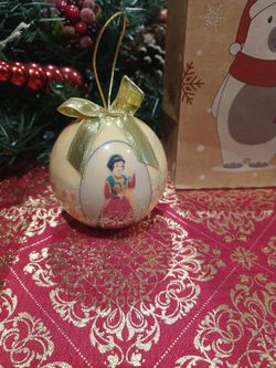 Vintage Snow White Christmas Ornament