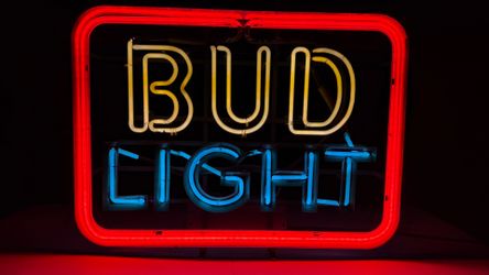 Vintage Budweiser BUD LIGHT Neon Sign