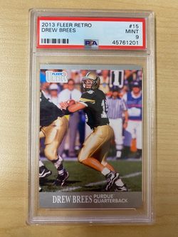 Drew Brees 2013 Fleer Retro #15 PSA 9 Mint
