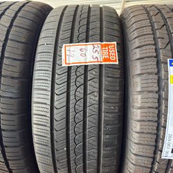 255/60/19 one tire used in good condition 🛞🦈
