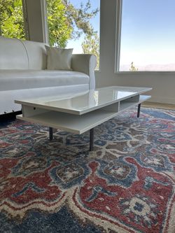 MOVE-OUT SALE: white coffee table