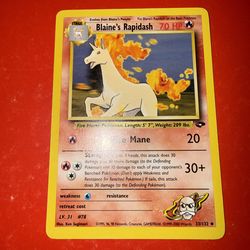 Blaine's Rapidash 33/132 Gym Challenge Uncommon LP Pokemon TCG