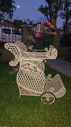 Antique Victorian Wrought Iron cart