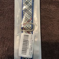 Snake skin Watch Band Solo Loop Compatible with Apple Watch Bands 42mm 44mm