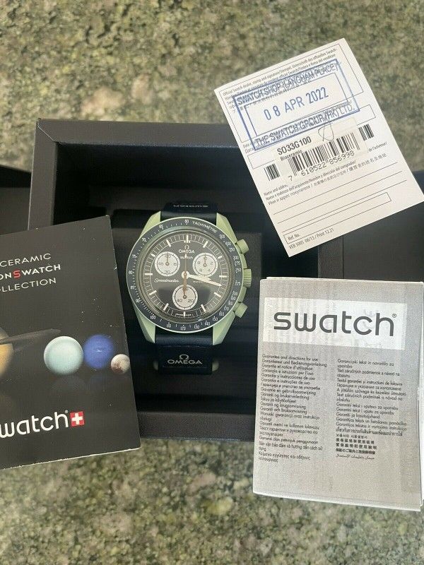 Omega x Swatch Speedmaster Moonswatch Mission On Earth- Brand New