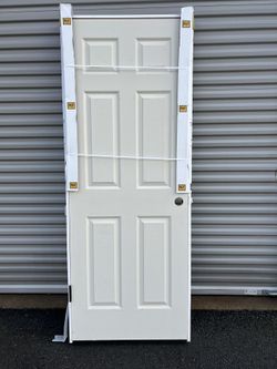 Reliabilt 30in x 80in Primed Solid Core Right hand Prehung Interior Door
