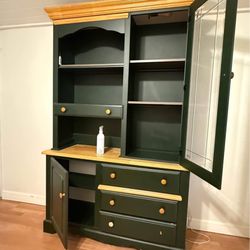 Rustic Farmhouse Hutch Cabinet