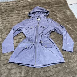 Michael Kors Raincoat Sz M Color Lavender 