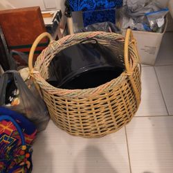 Large Wicker Basket 40.00 Good Cond