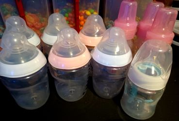 10 Baby Bottles (Some Pink)