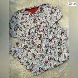 Adults Christmas Grinch Pajamas 