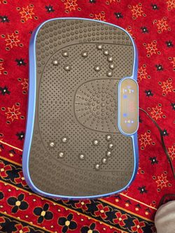 AXV Vibration Fitness Plate Machine – Blue & Black