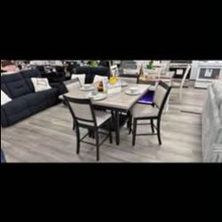 5 Pc Fulton Counter Hight Dining Table Set