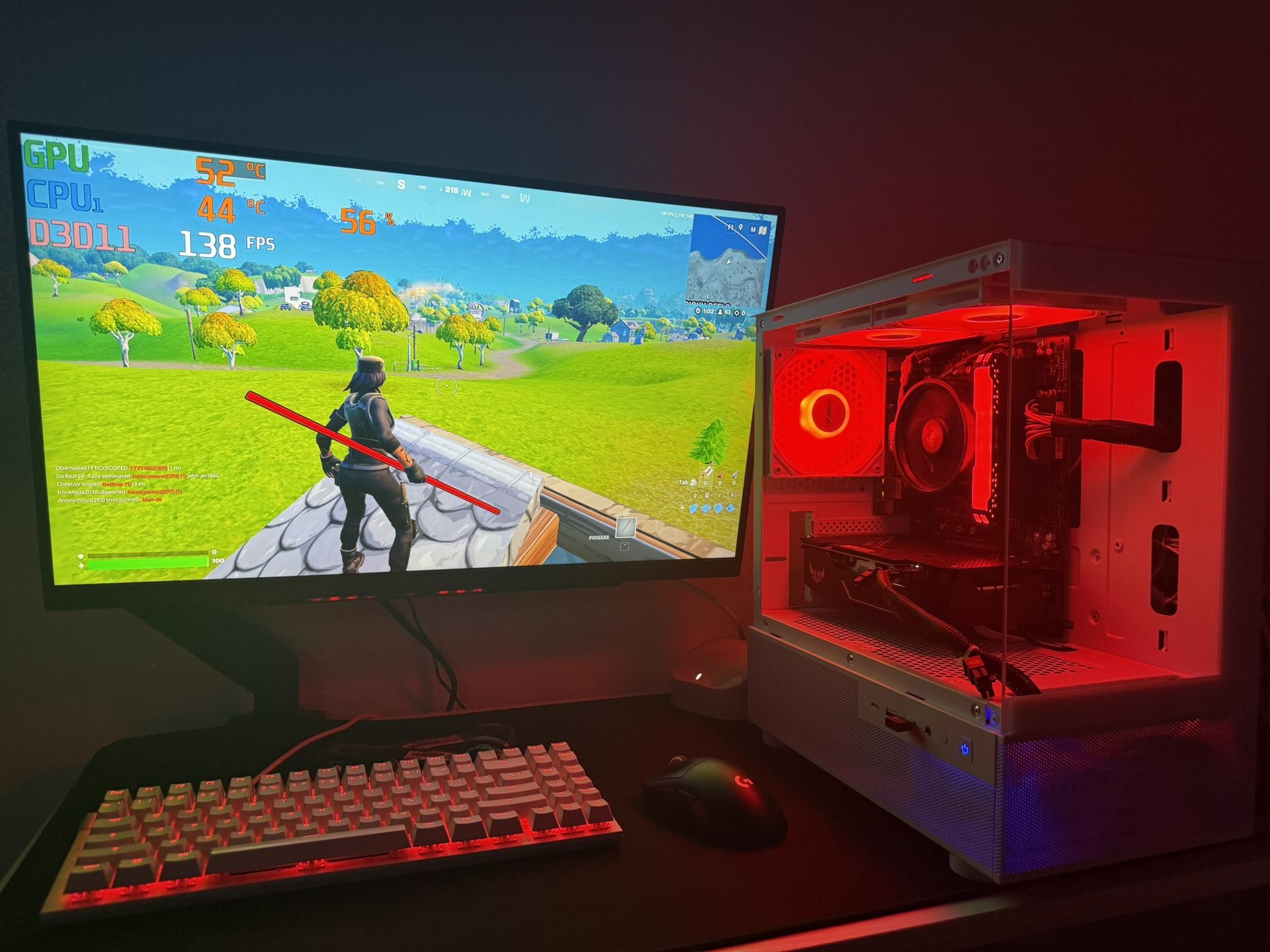 White Gaming Pc Computer Desktop