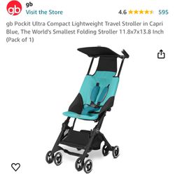 Gb Pockit Ultra Lightweight Travel Stroller 