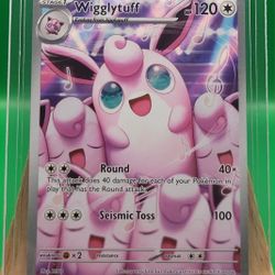 Pokémon TCG Wigglytuff 105/094 Phantasmal Flames Full Art Secret Rare, FP, NM [Print Error]
