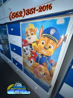 New Baby Closet Wardrobe Six Drawer Paw Patrol Fully Assembled