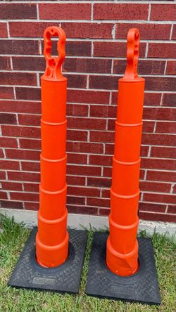 Tall safety cones $40
