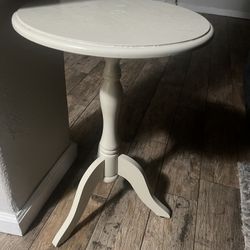 Small White End Table 