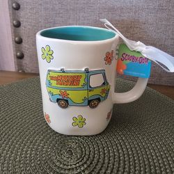 Rae Dunn Scooby Doo Beware Of Ghosts Mystery Machine Mug 