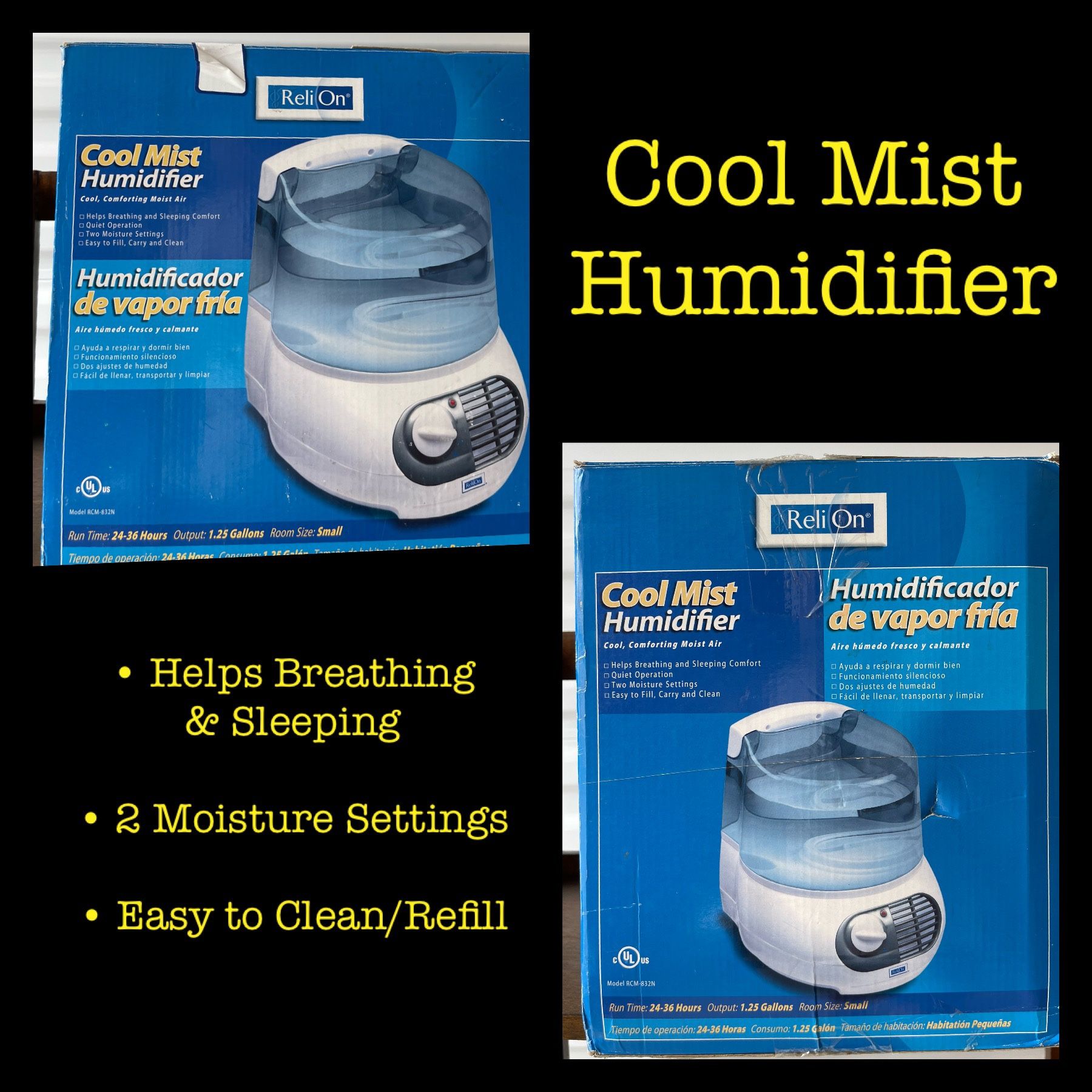 Cool Mist Humidifier Reli-On