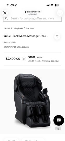 Qi Se Black Micro Massage Chair