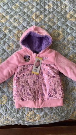 Toddler girls Disney new plush jacket