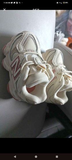 Baby shoes!!!! 2 pair of WHITE NIKES size 2 UGG BOOTS & NEW BALANCE