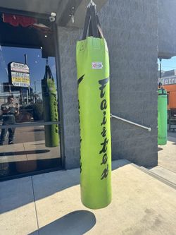 Fairtex filled 6ft Tall 110lb Filled Muay Thai kickboxing Heavy bag