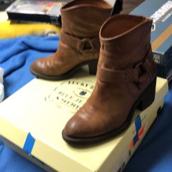 Leather dress boot lucky brand
