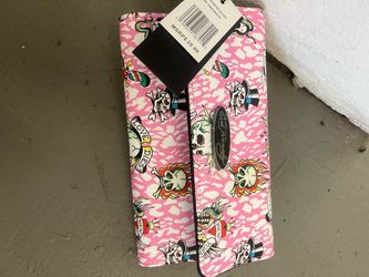 Large Ed Hardy designer large wallet