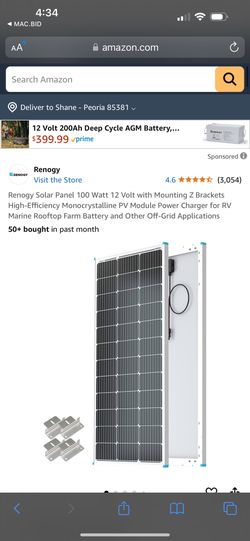 Renogy 100w Solar Panel