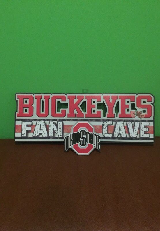 Ohio State Buckeyes Fan Cave 3D sign